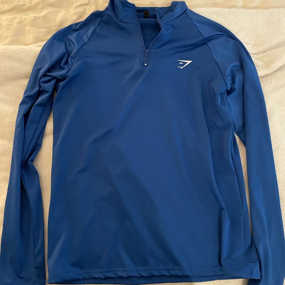 Blue Gymshark Quarterzip